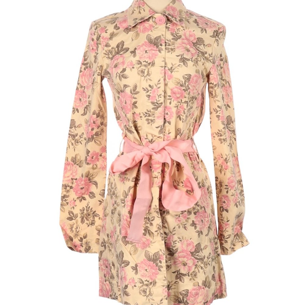 Floral Trench Coat